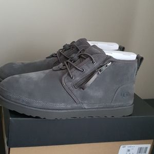 UGG Men's Neumel Suede  dual zip grey size us 11
